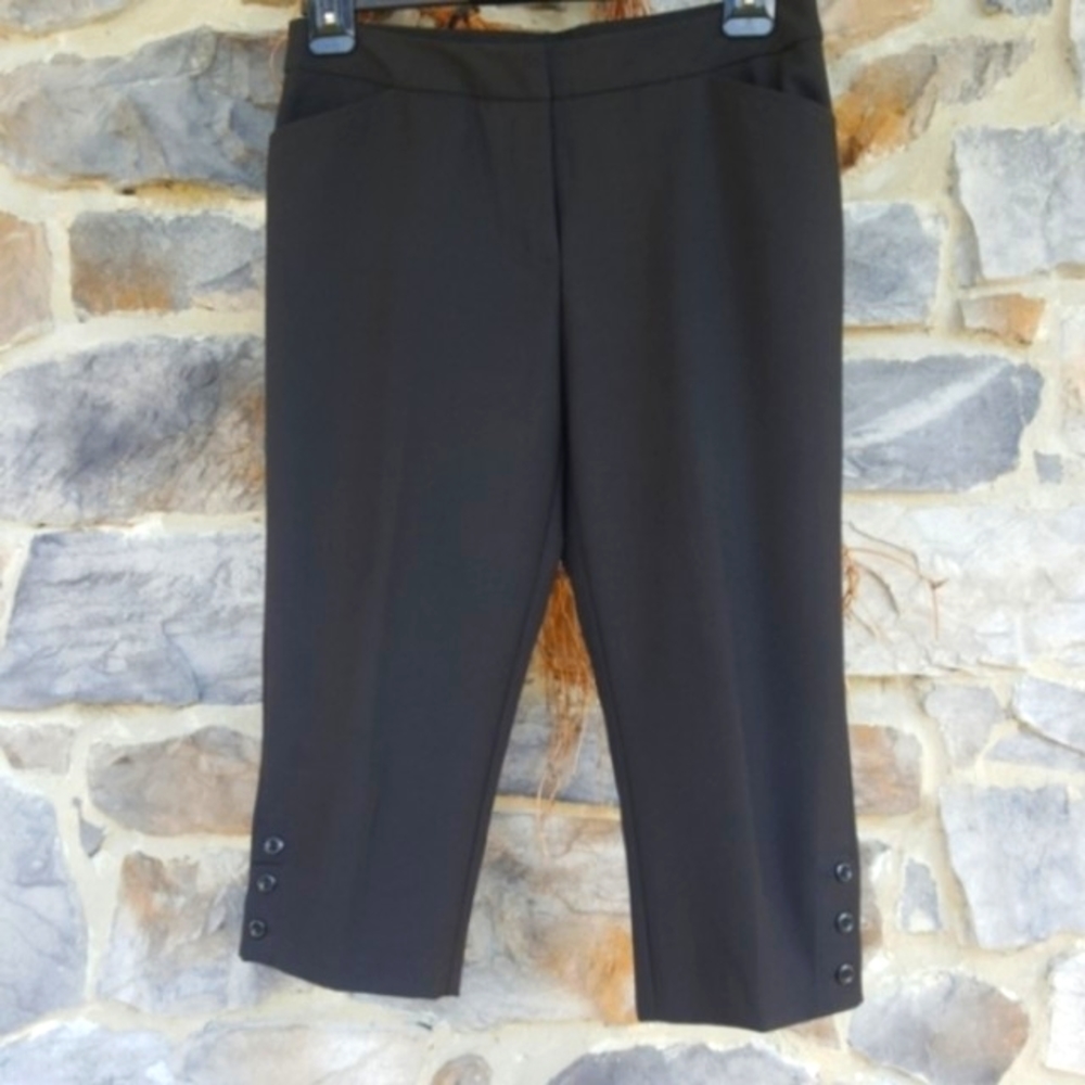 COUNTERPARTS ♡ Sweet Black Cropped Dress Pants 14P